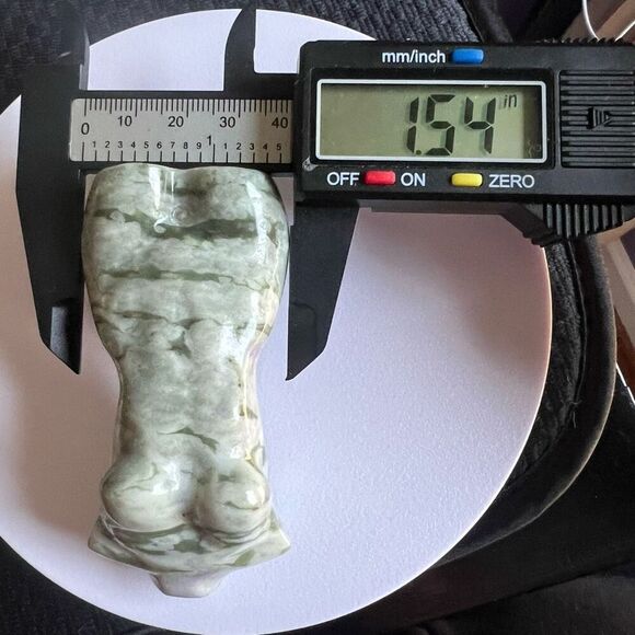 Moss Agate Crystal Female Body Carving (#3) - Picture 9 of 14